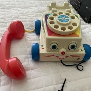 Vintage Fisher Price telephone pull toy